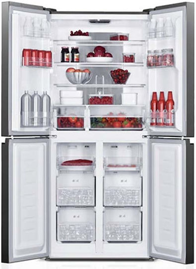 Davoline Side-by-Side Refrigerator 421lt Total NoFrost H180xW79.5xD70cm Inox D4SS 421D IX