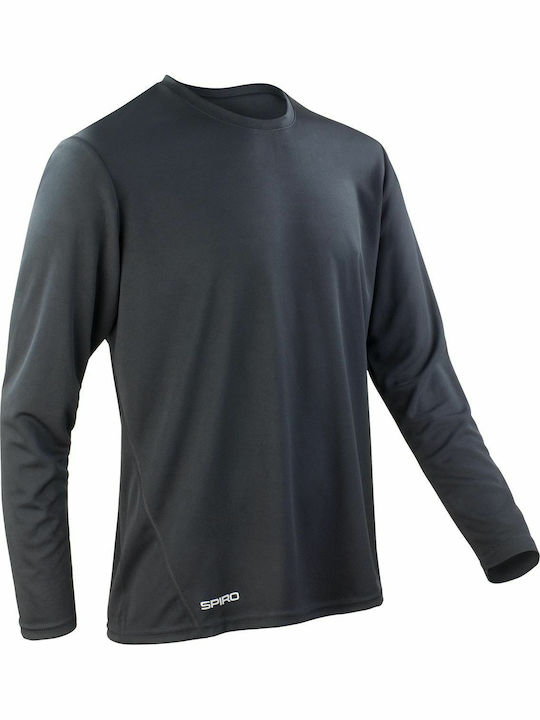 Result Performance S254M Men's Long Sleeve Promotional Blouse Black