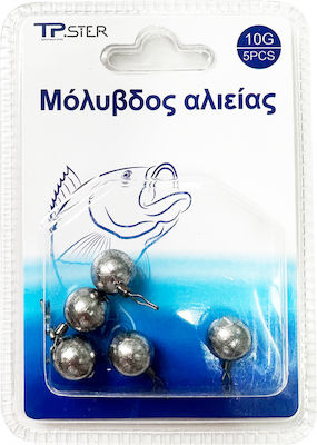 Tpster Weight Sinker Fishing 10gr. Set 5pcs