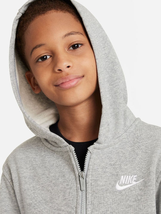 Sport Cardigan pentru copii Fleece cu Glugă Gri Nsw Club
