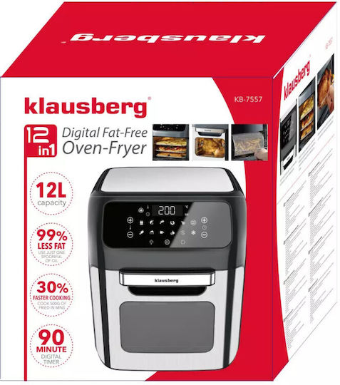 Klausberg Air Fryer 12lt Silver KB-7557