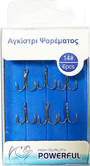 Tpster Fishing Hooks Set 6pcs No14