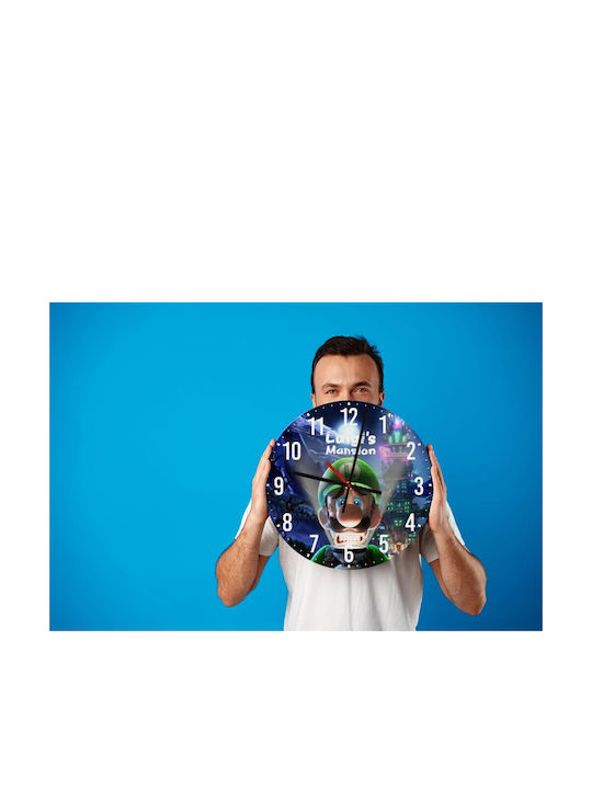 Koupakoupa Kinder Wanduhr Luigi's Mansion Hölzernes 30εκ.