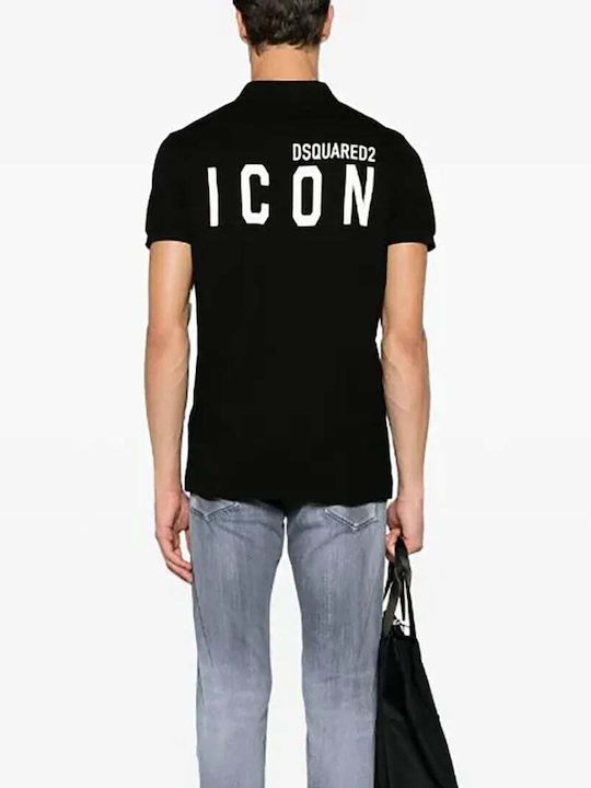 Dsquared2 Ανδρικό T-shirt Κοντομάνικο Μαύρο