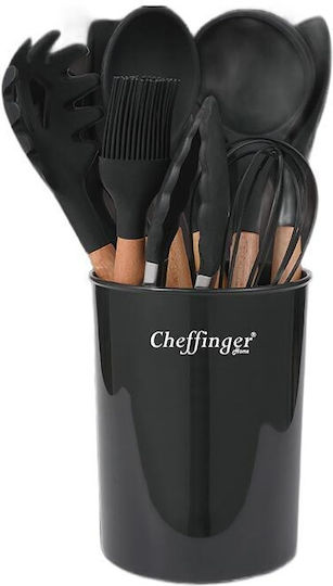 Cheffinger Σετ Kochutensilien 12Stück Schwarz