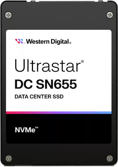 Western Digital Ultrastar DC SN655 SSD 15,4TB Typ 2.5'' mit PCI Express 4.0
