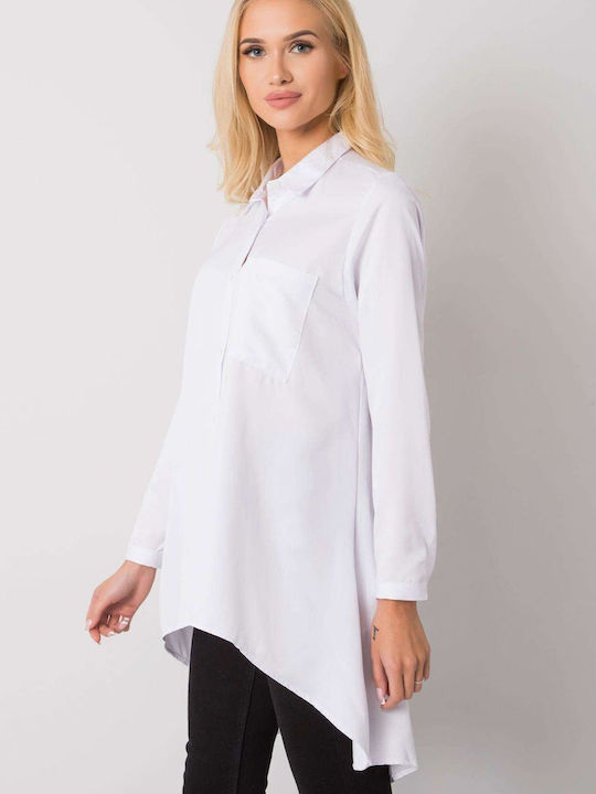 Ex Moda Women's Long Sleeve Shirt White