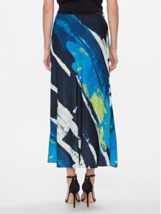 High-waisted Midi Skirt Multicolored