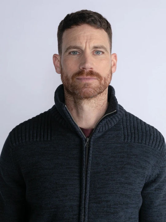 Men's Knitted Cardigan Midnight Navy
