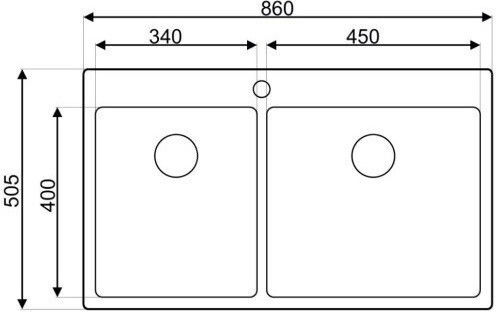Asil AS 280 R Ένθετος Δεξιός Inox Σατινέ Μ86xΠ50cm Χρυσός