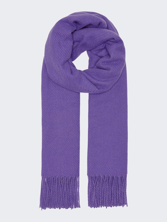 Only Women's Wool Scarf Purple