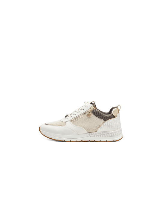 Tamaris Vegan Ivory Comb Anatomical Sneakers White / Beige