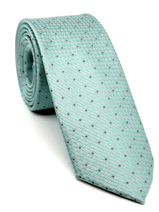 Legend Accessories Τυπου Micro Men's Tie Set Printed in Turquoise Color