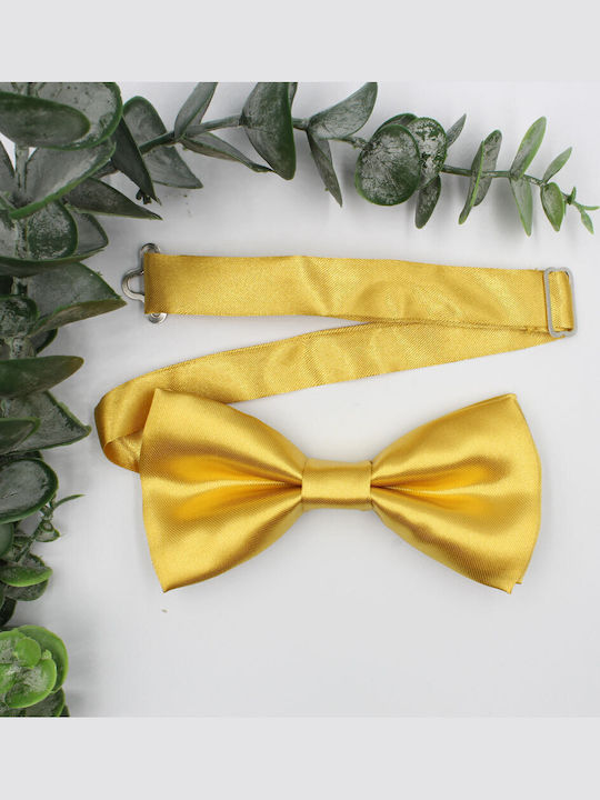 JFashion Silk Handmade Bow Tie Gold JFashion Silk Handmade Bow Tie Gold