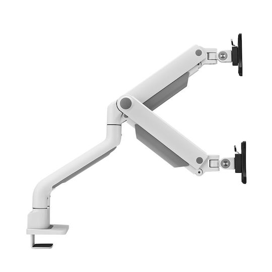 Neomounts Neomounts Stand Desk Mounted for 2 Monitors up to 17" with Arm White