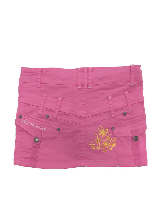 Kinder Rock aus Jeans Fuchsie
