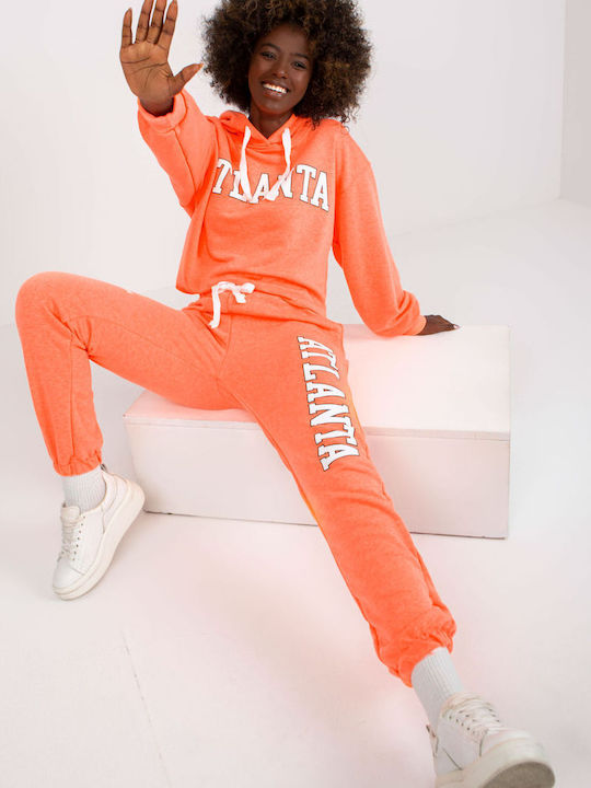 Ex Moda Damen-Sweatpants-Set Orange