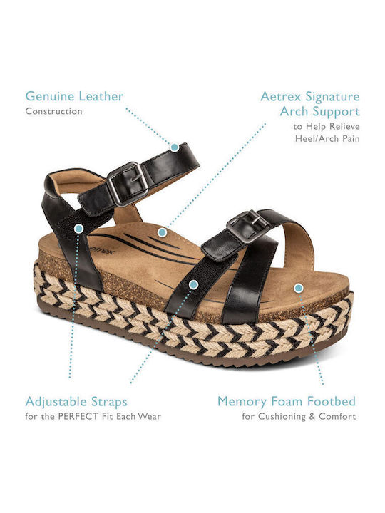 Leather Sandals Black