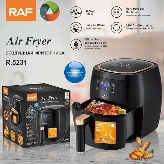 Raf R5231 Heißluftfritteuse 7Es Schwarz