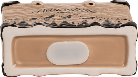 Money Box Ceramic Brown 14.8x6x13cm