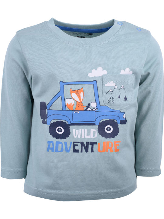 Παιδική Μπλούζα Μακρυμάνικη Πράσινη Wild Adventure