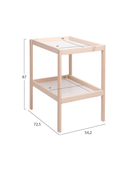 Βρεφική Αλλαξιέρα-Έπιπλο Μπεζ 72.5x54.2x87cm