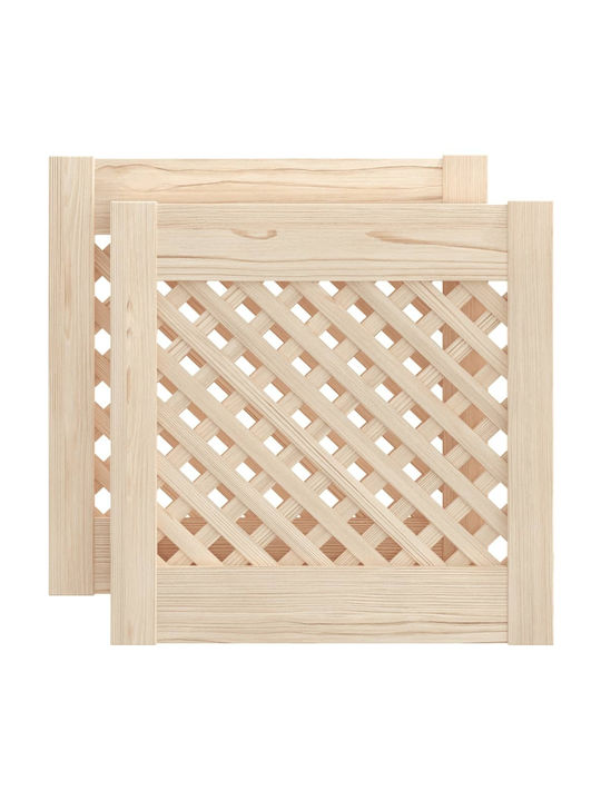 vidaXL από Μασίφ Ξύλο 39.5x39.5cm 372787 2τμχ