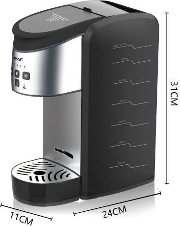 Raf Pod Coffee Machine Pressure 5bar Silver-Black