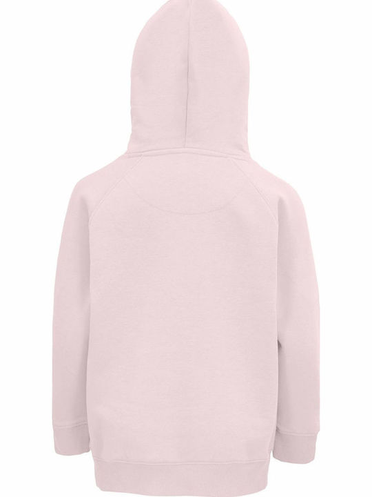 Kids Sweatshirt with Hood and Pockets Creamy Pink SantaSaurus Truck Christmas