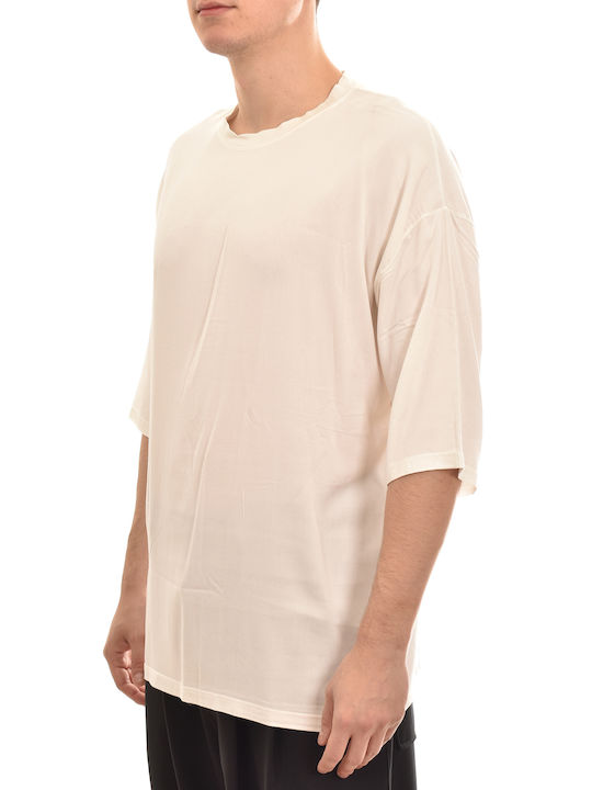 Twin Black Men's Short Sleeve Blouse White -001)