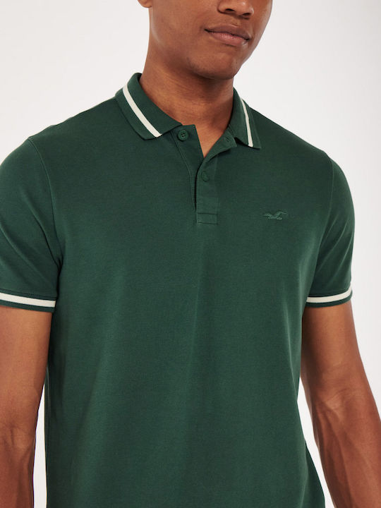 Hollister Hollister Men's Short Sleeve Blouse Polo Green