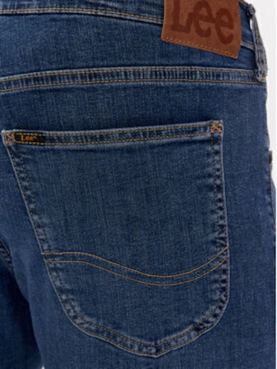 Luke Ανδρικό Παντελόνι Τζιν Ελαστικό με Slim Tapered Εφαρμογή Μπλε