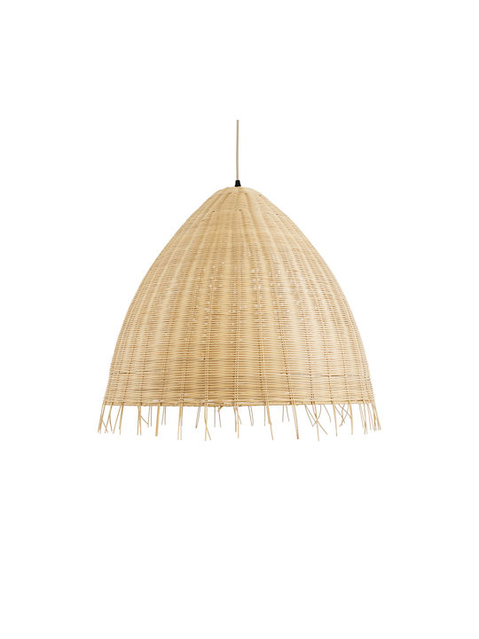 GloboStar Aquatic Pendant Light Beige Boho Grid with Socket E27 60x60cm
