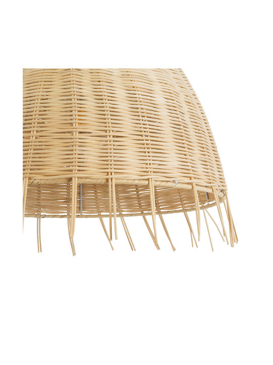 GloboStar Aquatic Pendant Light Beige Boho Grid with Socket E27 40x36cm