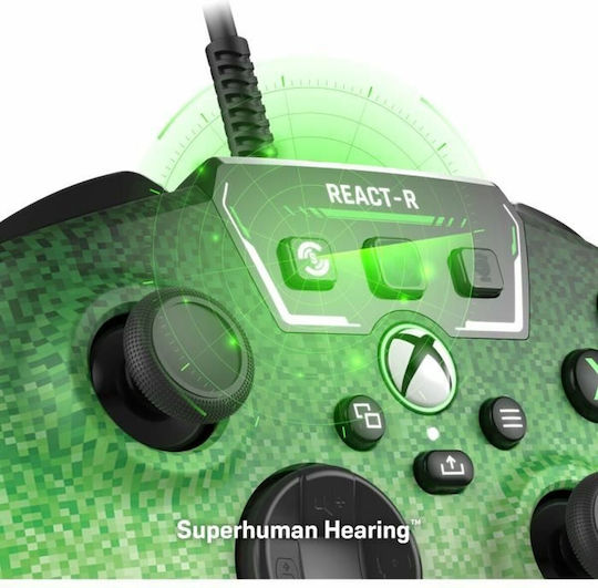 Turtle Beach REACT-R Wired Gamepad for PC / Xbox One / Xbox Series Green