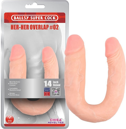 Chisa Novelties Natural Dildo dublu Flesh 46cm