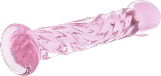Mokko Toys Γυάλινο Dildo Ροζ 17.5cm