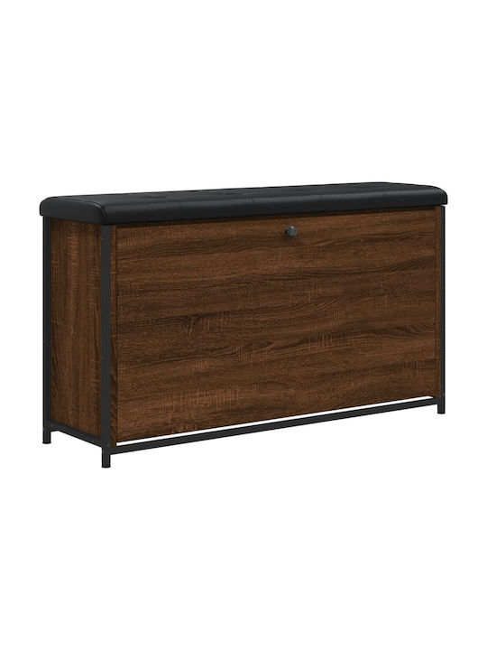 Mobilier de hol cu dulap pentru pantofi și bancă Brown Oak 102x32x56buc