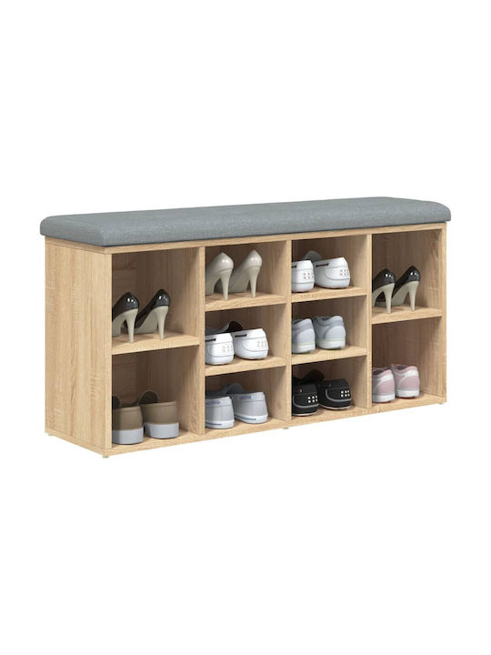 Mobilier de Intrare cu Dulap pentru Pantofi & Bancă Sonoma Oak 102x32x50buc