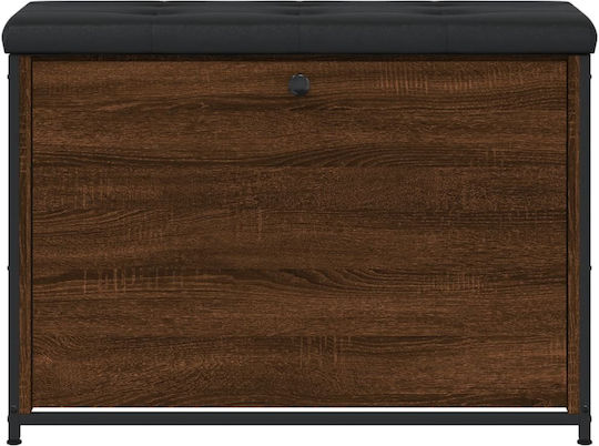 Entry Furniture with Shoe Rack & Bench Brown Oak 82x32x56cm