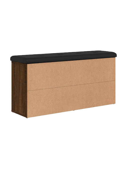 Mobilier de Intrare cu Dulap pentru Pantofi & Bancă Brown Oak 102x32x50cm
