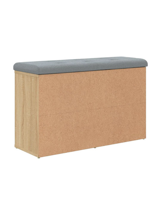 Entry Furniture with Shoe Rack & Bench Sonoma Oak 82x32x50cm