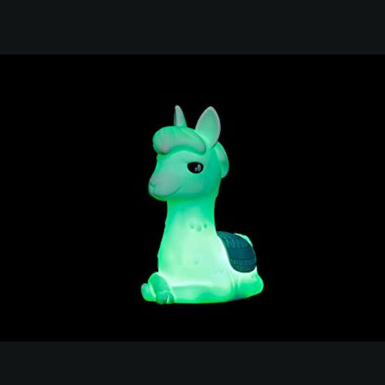 Dhink Lumini LED Lampă decorativă pentru copii Alpaca Gri Gri 7x12x7.6εκ.