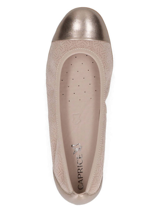 Damen Ballerinas in Beige Farbe