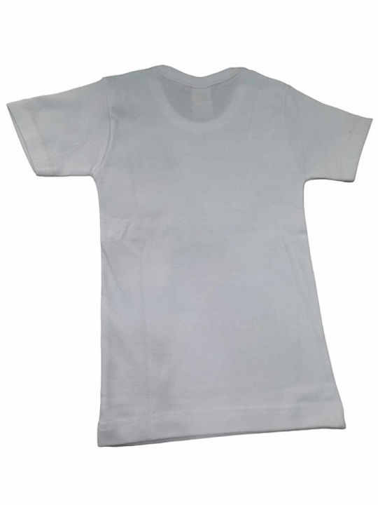 Afoi Giannakopouloi Kids' Undershirt Short-sleeved White