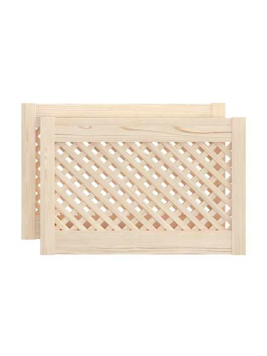 vidaXL Πορτάκι Βιβλιοθήκης από Μασίφ Ξύλο 59.5x39.5cm 372789 2τμχ vidaXL Πορτάκι Βιβλιοθήκης από Μασίφ Ξύλο 59.5x39.5cm 372789 2τμχ