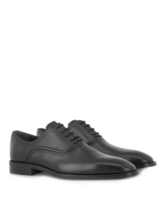 Lorenzo Russo Men's Leather Oxfords Black