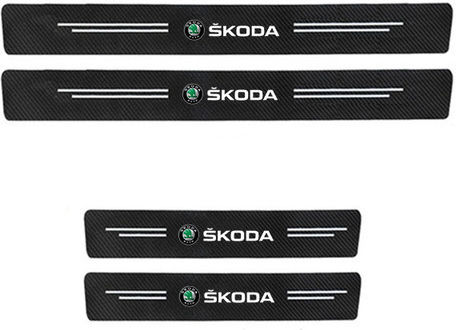 Car Interior Decorative Door Sill 4 Pieces