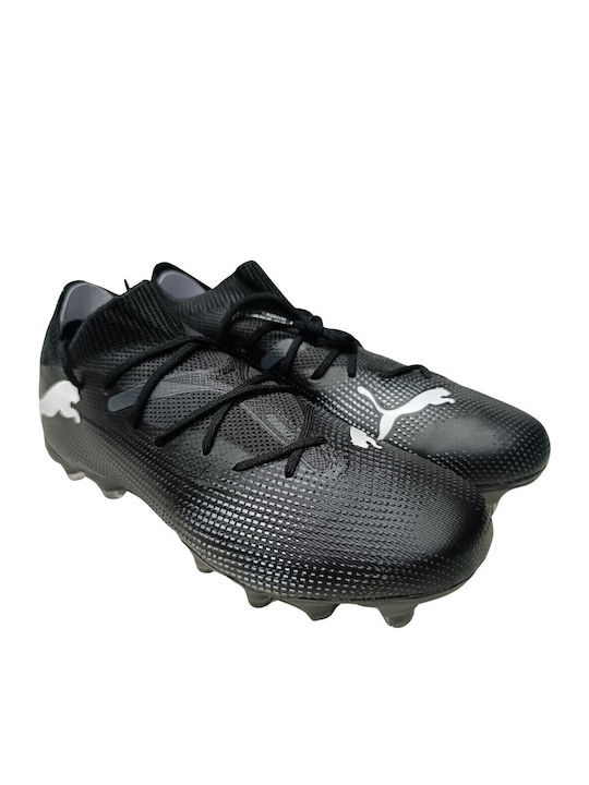 PUMA Future 7 Match Ποδοσφαιρικά Παπούτσια με Τάπες FG/AG Μαύρα