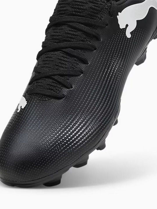 PUMA Future 7 Play Ποδοσφαιρικά Παπούτσια με Τάπες FG/AG Μαύρα